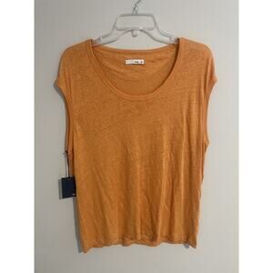 ARITZIA WILFRED Octave Blouse Orange NWT Tank Top Size M
